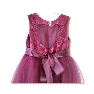 Maroon dress sz 6 girls
